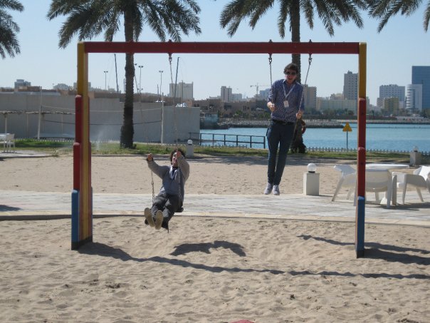 in the grounds of the Marriott, Doha